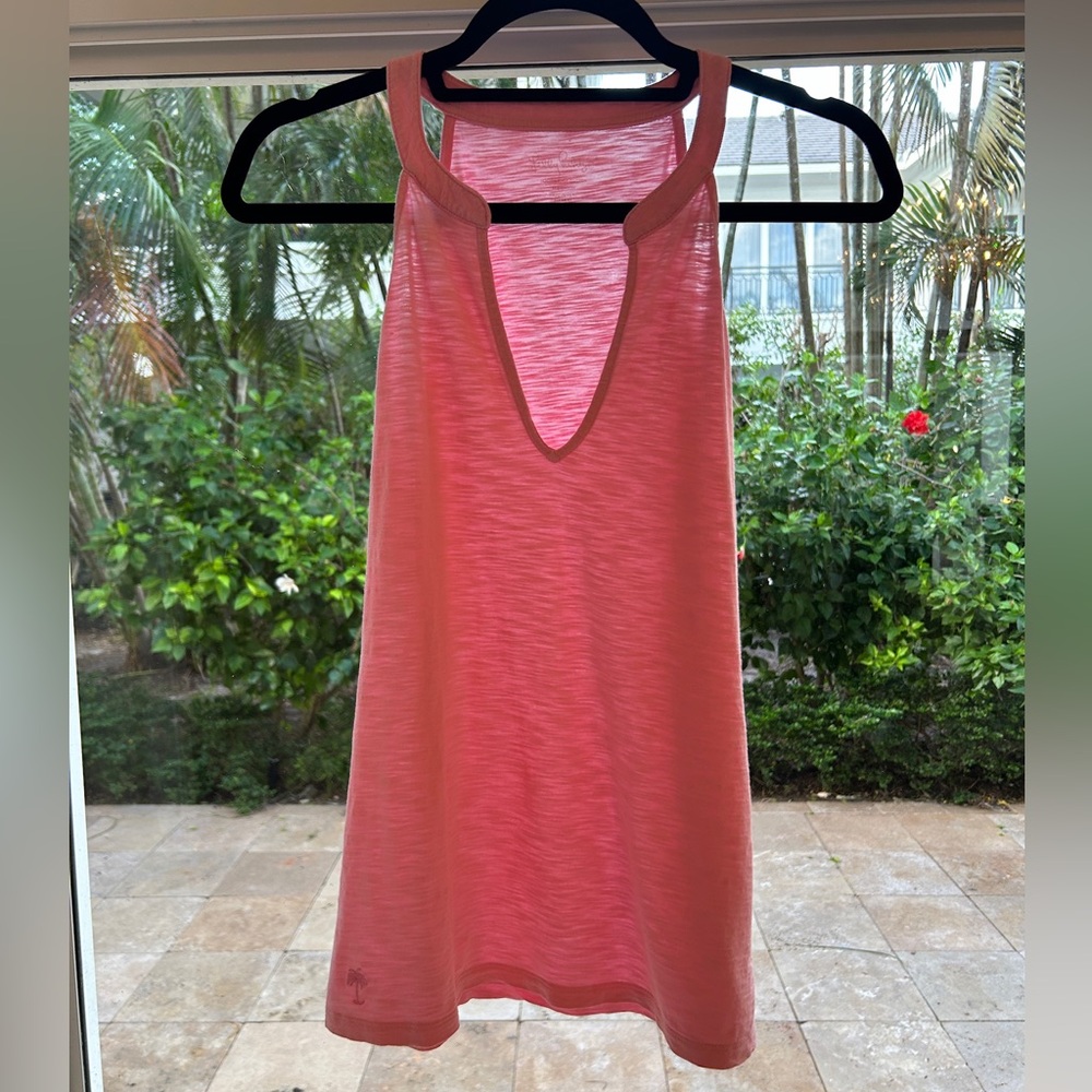 Lilly Pulitzer Pink Sleeveless V-Neck Top